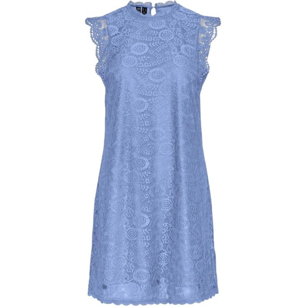 Pieces Womens/Ladies Olline Lace Casual Mini Dress / Hydrangea